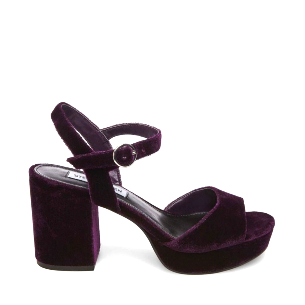 Steve Madden Purple Velvet Heels
